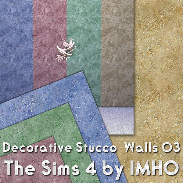 Sims 4 Decorative Stucco Walls 03 at IMHO Sims 4
