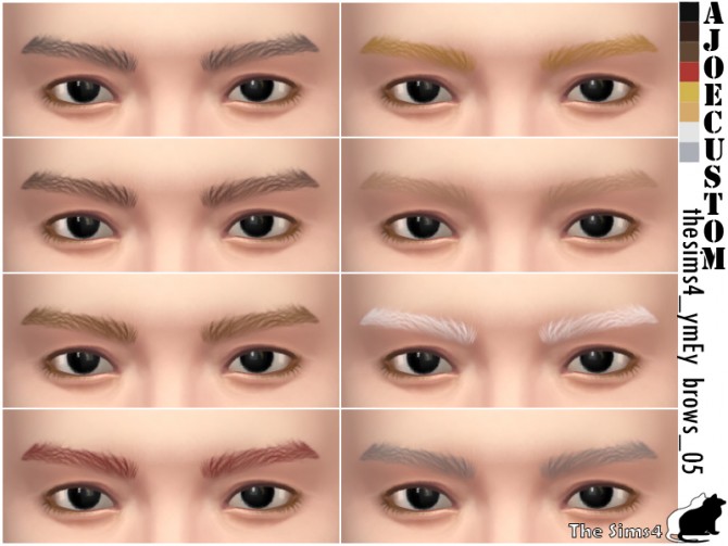 Sims 4 Eyebrows 05 at Ajoe Custom