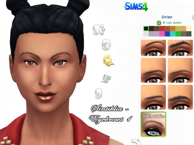 Sims 4 Eyebrows 1 at Sintiklia Sims