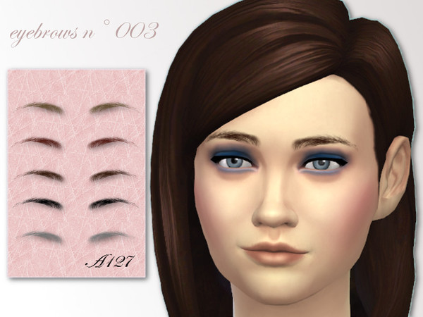 Sims 4 Eyebrows n 003 by Altea127 at TSR