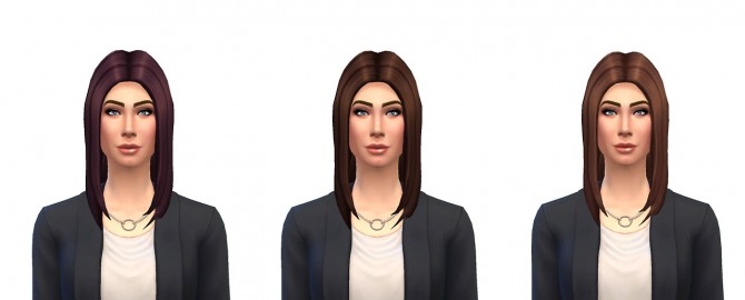 Sims 4 12 Long Straight Recolors at Busted Pixels