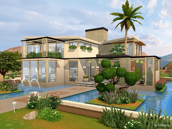 Sims 4 Eco View house by Lhonna at TSR