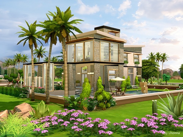 Sims 4 Eco View house by Lhonna at TSR