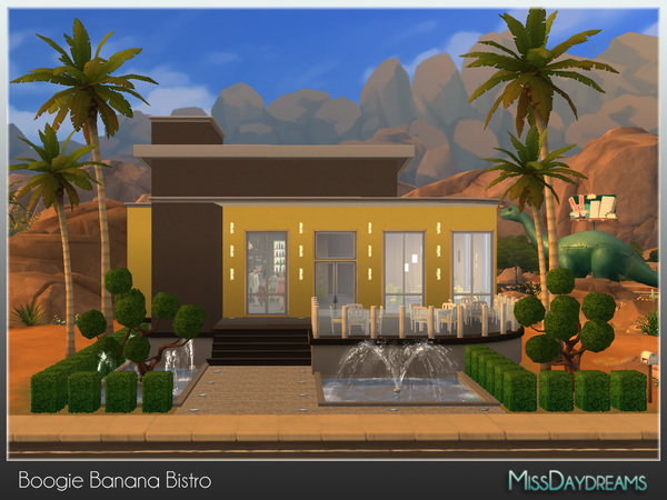 Sims 4 Boogie Banana Bistro by MissDaydreams at TSR