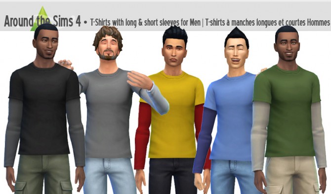 Sims 4 Short & Long Sleeves tees + Big Bang Theory Collection at Around the Sims 4