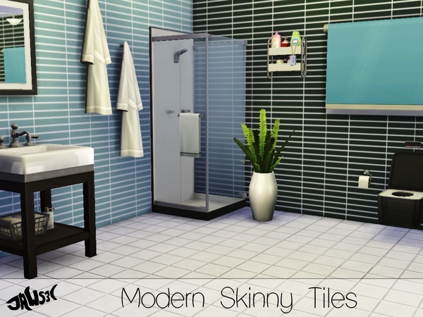 Sims 4 Modern Skinny Tile by Jaws3 at TSR