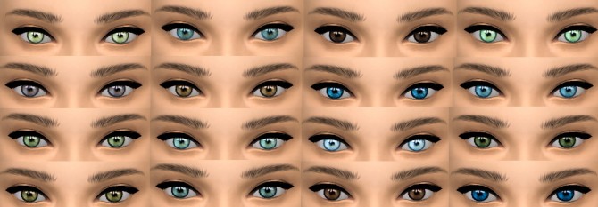 Sims 4 Set of 16 Eyes at Belle’s Simblr