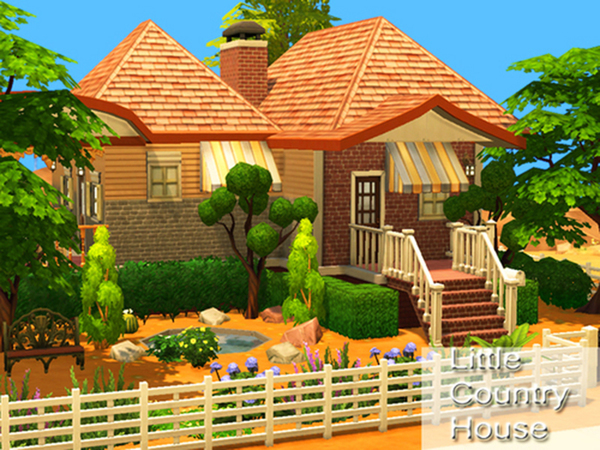 Sims 4 Little country house by Pinkzombiecupcakes at TSR