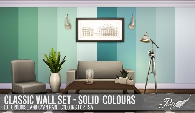 Sims 4 Classic Walls 60 solid colours at Simsational Designs