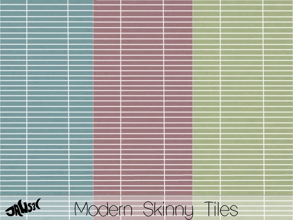 Sims 4 Modern Skinny Tile by Jaws3 at TSR