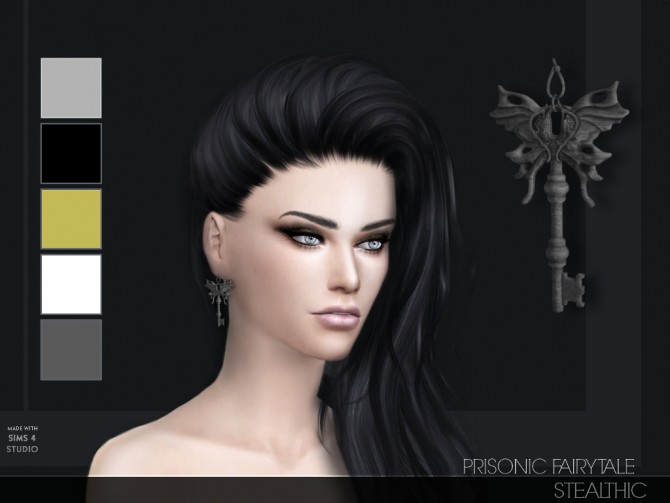 Sims 4 Prisonic Fairytale earring at Stealthic