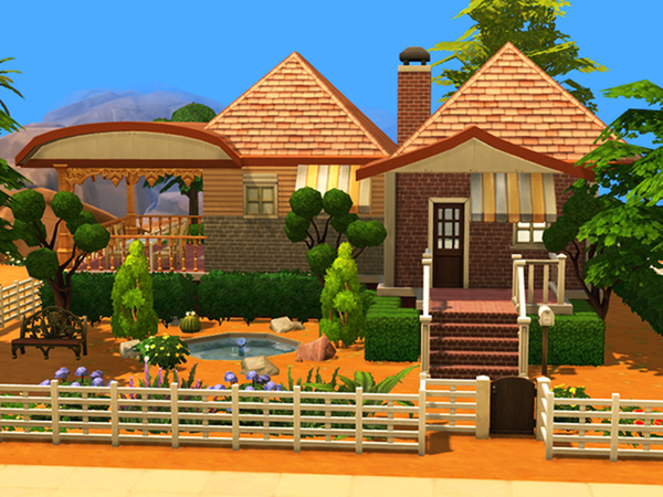 Sims 4 Little country house by Pinkzombiecupcakes at TSR