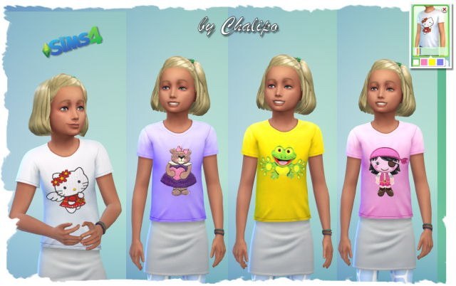 Sims 4 Shirts for Kids by Chalipo at All 4 Sims