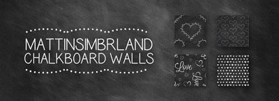 Chalkboard walls at Matt In Simblrland