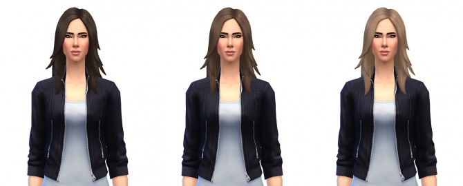 Sims 4 Long rocker hair recolors at Busted Pixels