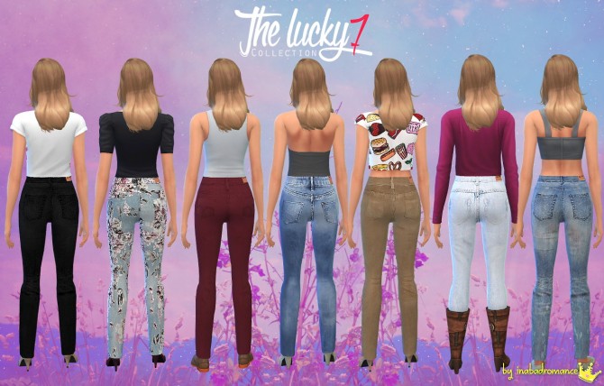 Sims 4 7 high waisted jeans at In a bad Romance