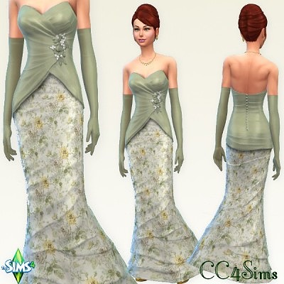 Formal dress by Christine at CC4Sims