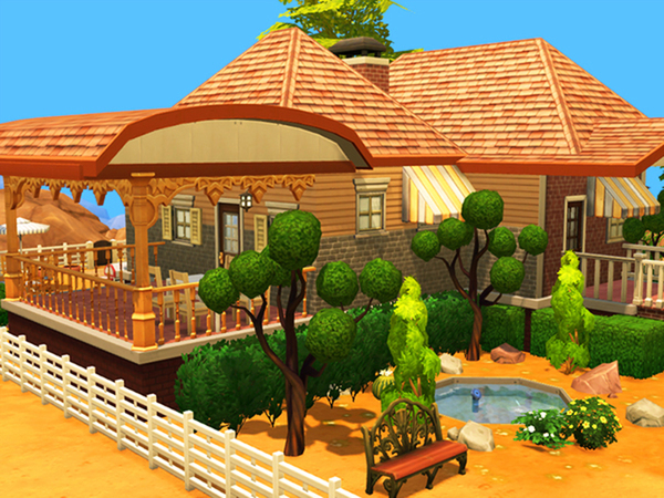 Sims 4 Little country house by Pinkzombiecupcakes at TSR