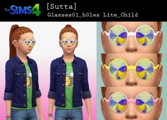 Sims 4 Glasses h0les Lite Child at Sutta Sims4