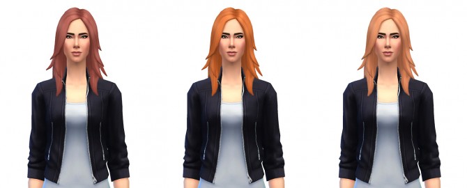 Sims 4 Long rocker hair recolors at Busted Pixels