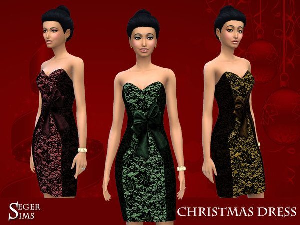 Sims 4 8 Lace Dresses by SegerSims at TSR
