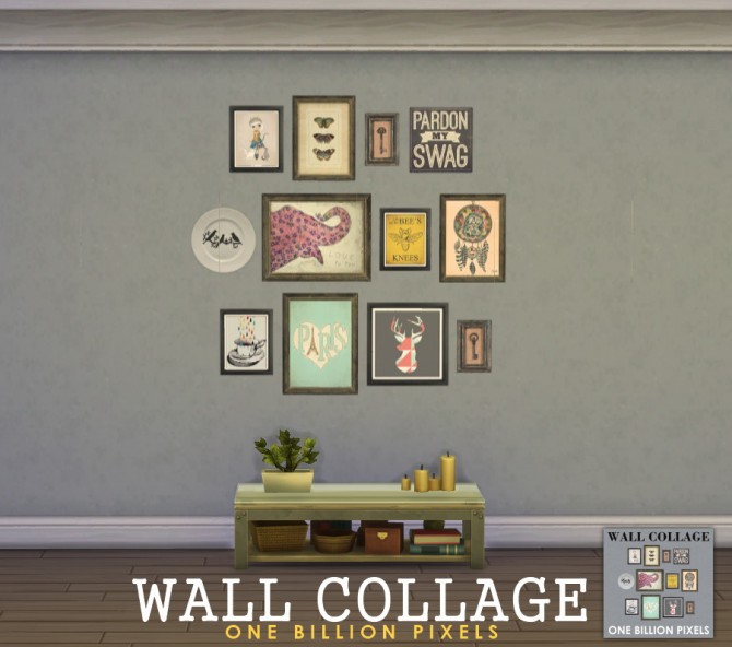 Sims 4 Wall Collage at One Billion Pixels