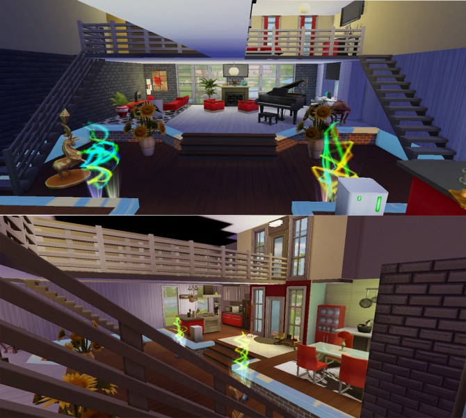 Sims 4 Brick house at Lulufrosty frog