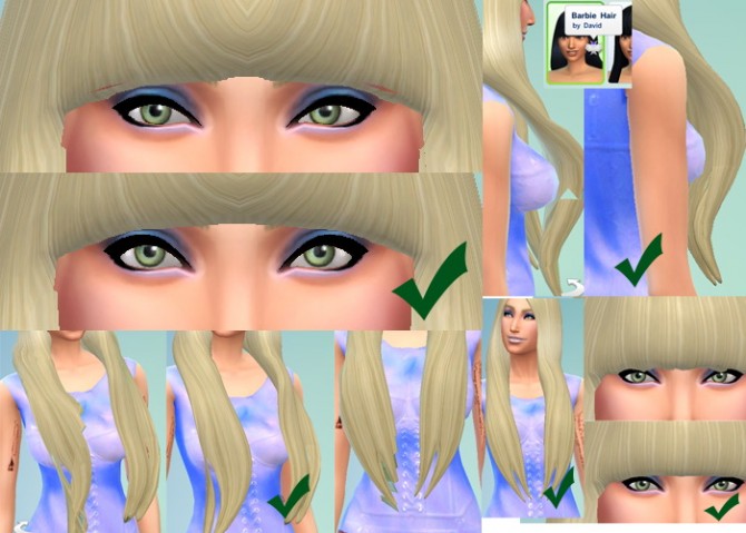 Sims 4 3 Hairs Updated at David Sims
