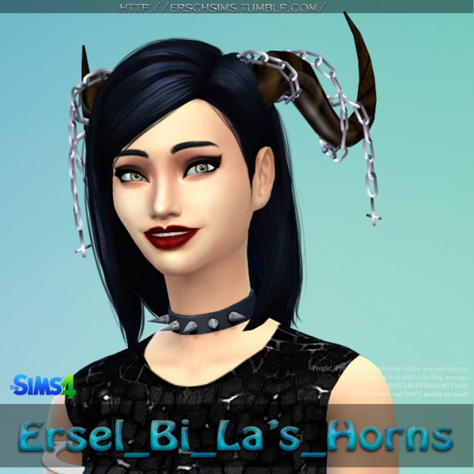 Sims 4 Bi Las Horns at ErSch Sims