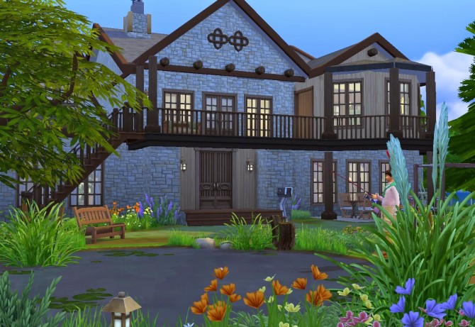 Sims 4 Forest farmstead at Architectural tricks from Dalila