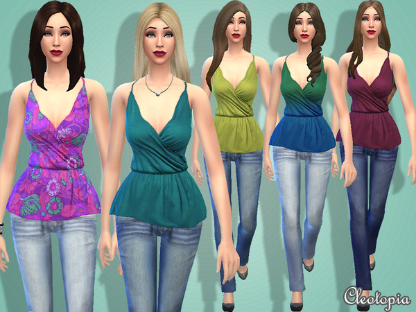 Sims 4 Casual Mix&Match Set by Cleotopia at TSR