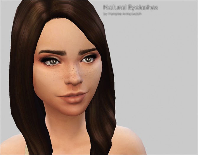 Sims 4 Natural Eyelashes 5 colors by Vampire aninyosaloh at Mod The Sims