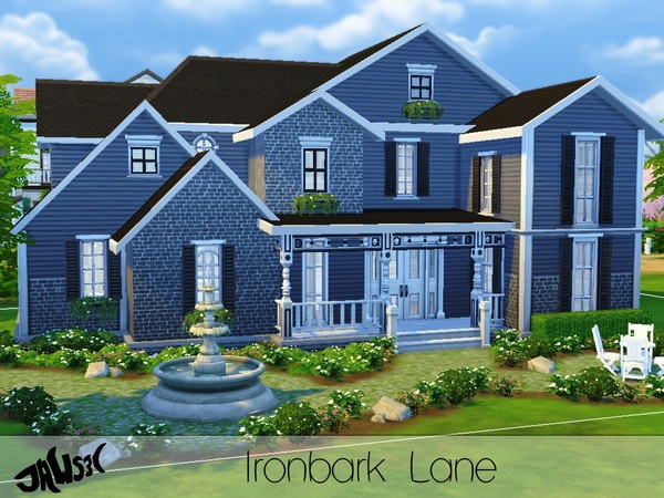 Sims 4 Ironbark Lane house by Jaws3 at TSR