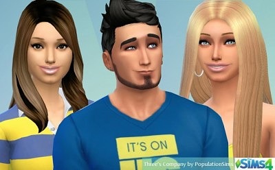 Three’s Company by PopulationSims at Sims 4 Caliente
