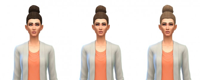 Sims 4 Bun large 12 recolors at Busted Pixels