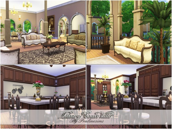 Sims 4 Luxury Town Villa by Pralinesims at TSR