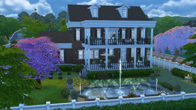 Sims 4 Riverside Georgian house at Jenba Sims