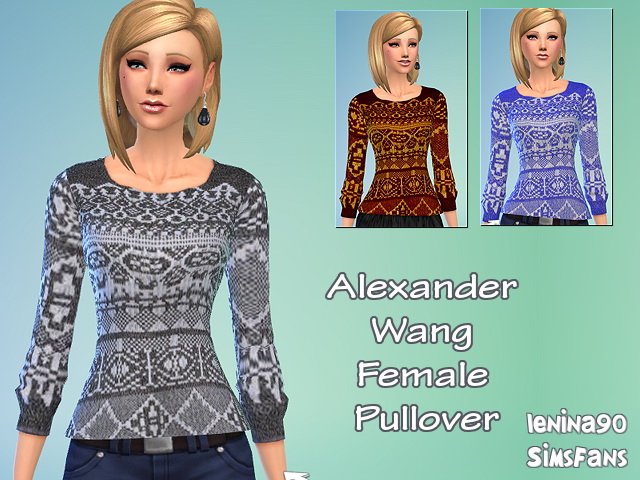 Sims 4 Pullover by lenina 90 at Sims Fans