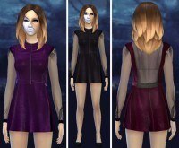 Friggin’ velvet dress at Jingleriot’s Sims