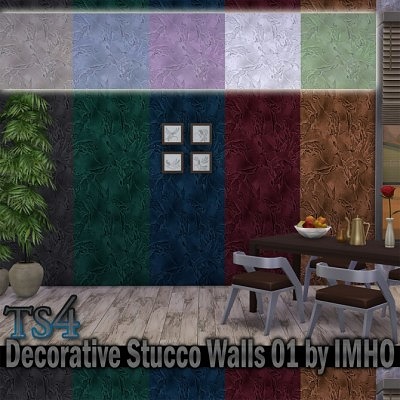 Decorative Stucco Walls 01 at IMHO Sims 4