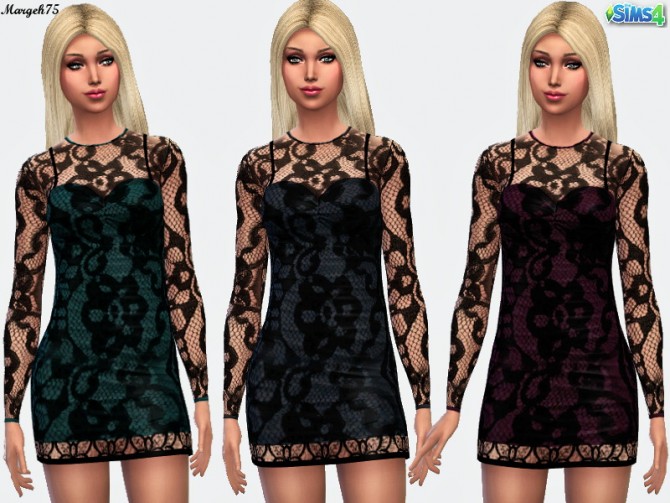 Sims 4 Jolie dress by Margie at Sims Addictions