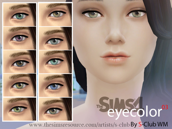 Sims 4 WM eyecolors replacement 03 by S Club at TSR