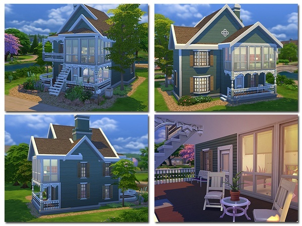 Sims 4 Yeshil Cottage Furnished by Ayyuff at TSR
