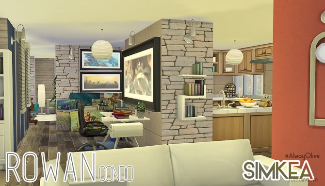 Sims 4 Rowan All In One Condo Room at Simkea