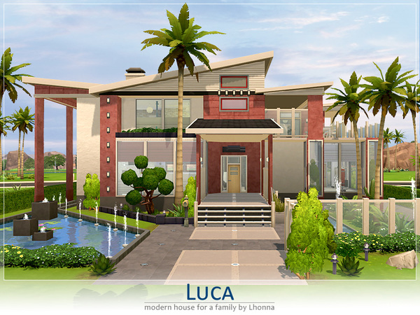 Sims 4 Luca house by Lhonna at TSR