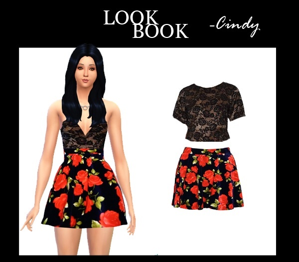Sims 4 4 Fashion looks by Cindy at CCTS4