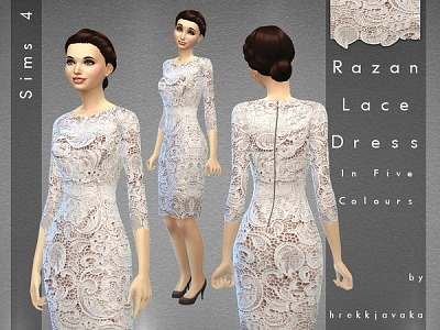 Razan Lace Dress by hrekkjavaka at TSR