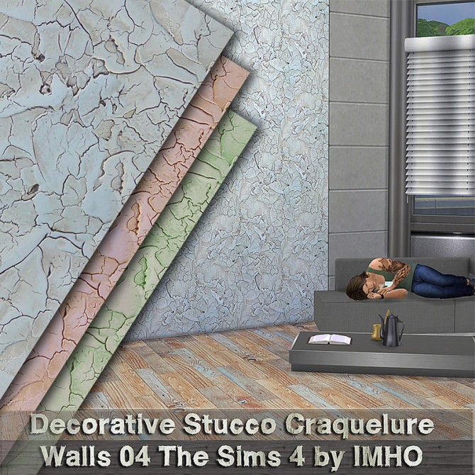 Sims 4 Decorative Stucco Craquelure Walls at IMHO Sims 4