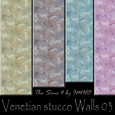 Decorative Venetian Stucco Walls 02 at IMHO Sims 4