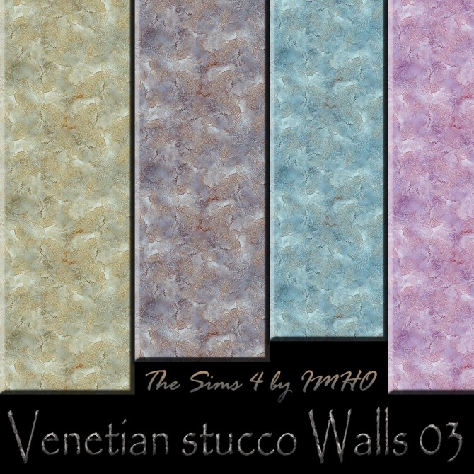 Sims 4 Decorative Venetian Stucco Walls 02 at IMHO Sims 4